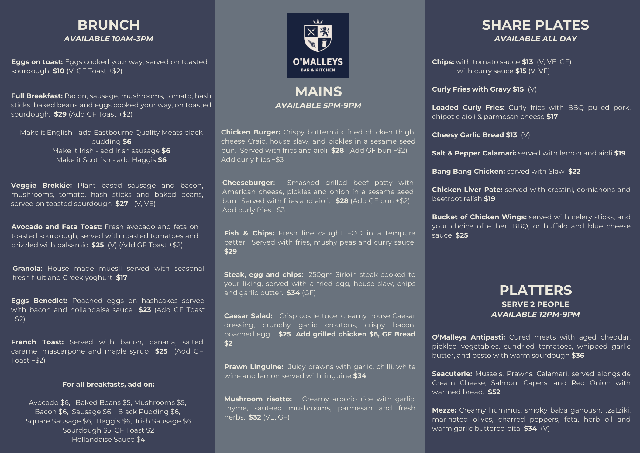 OMalleys-Main-Menu-page-1